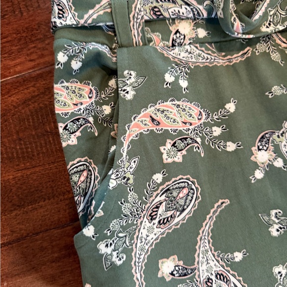 Cato Olive Paisley Print Pants 18/20 - Picture 3 of 7